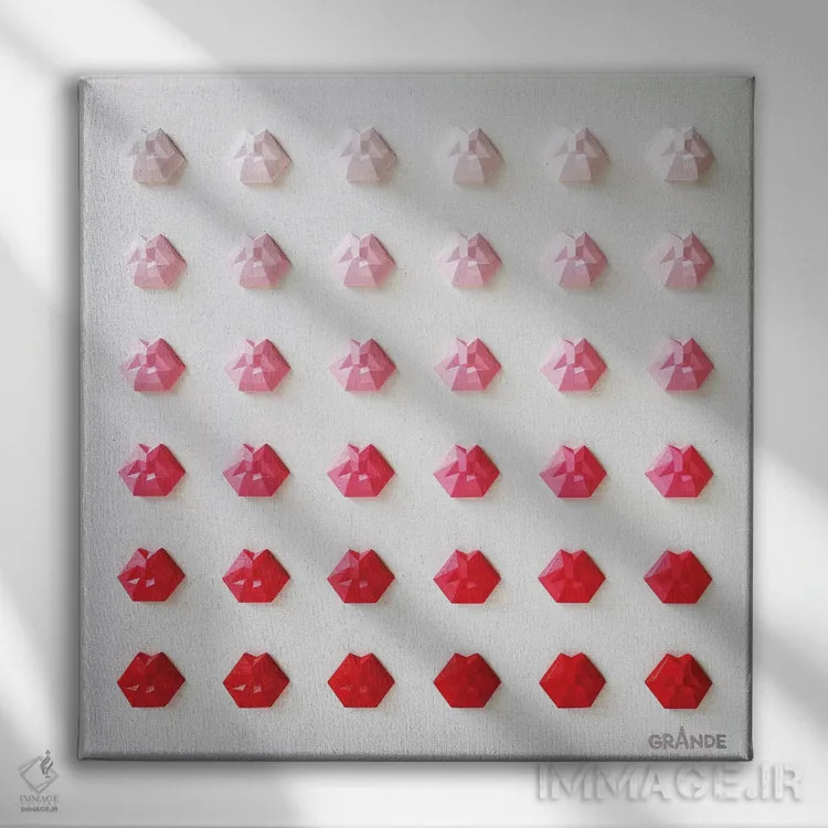 تابلو مدرن صعود اثر آلا گرانده - نمای روبهرو روی دیوار