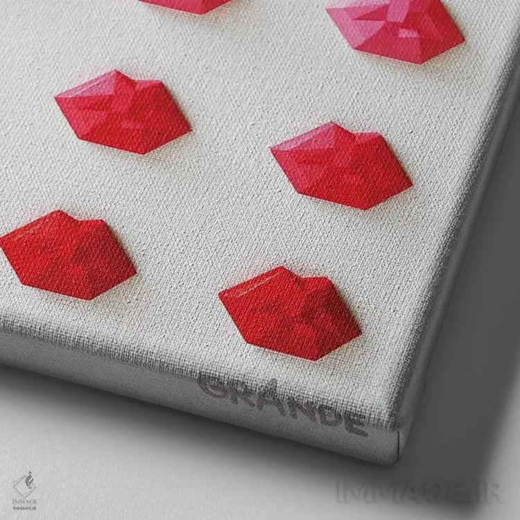 تابلو مدرن صعود اثر آلا گرانده - نمای نزدیک بافت بوم