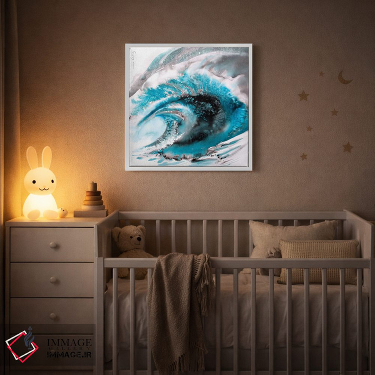 تابلو دکوراتیو امواج خروشان دو اثر سو بنگ لیم - D2W