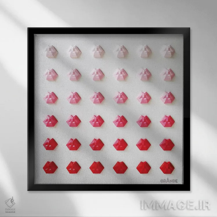 تابلو مدرن صعود اثر آلا گرانده - نمای قابدار مشکی