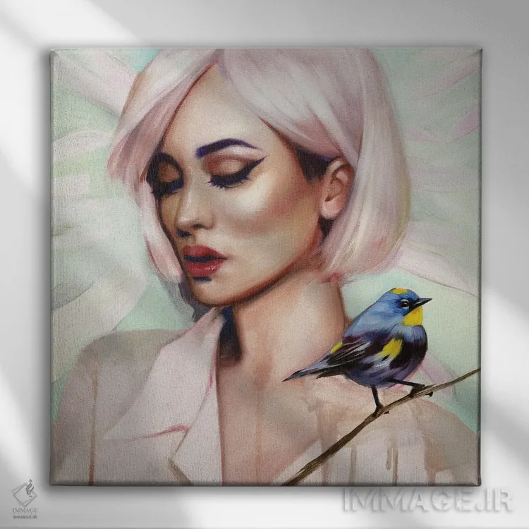 تابلو دکوراتیو خودت را محدود نکن اثر لیوبا برکنر - نمای روبهرو روی دیوار