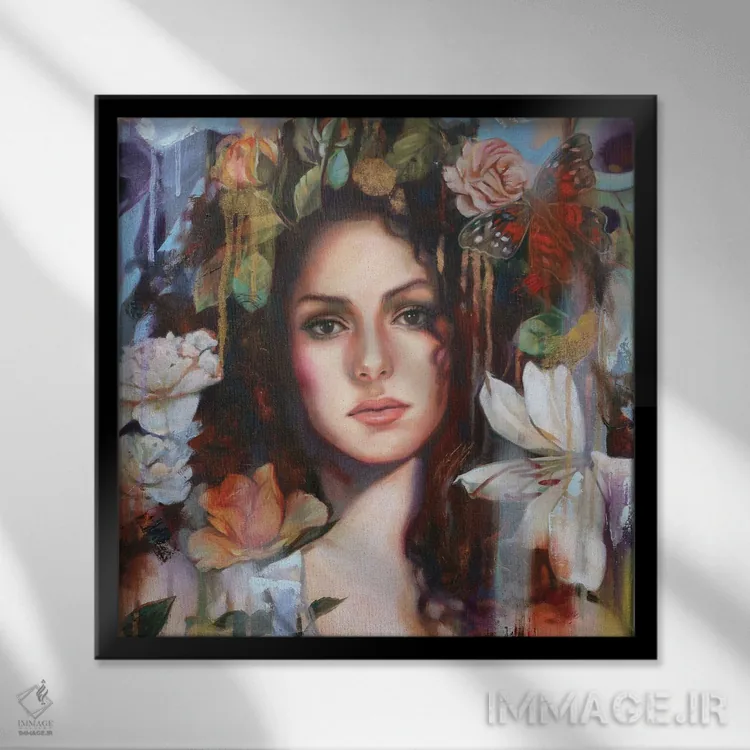 تابلو دکوراتیو جلد اصلی اثر لیوبا برکنر - نمای قابدار مشکی