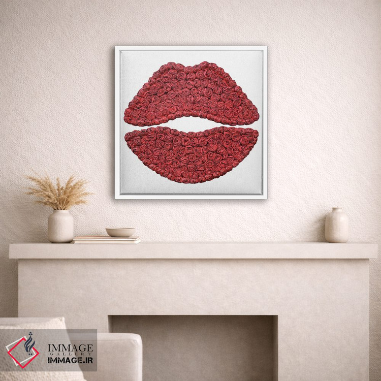 تابلو دکوراتیو بوسه گل رز اثر آلا گرانده - D1W