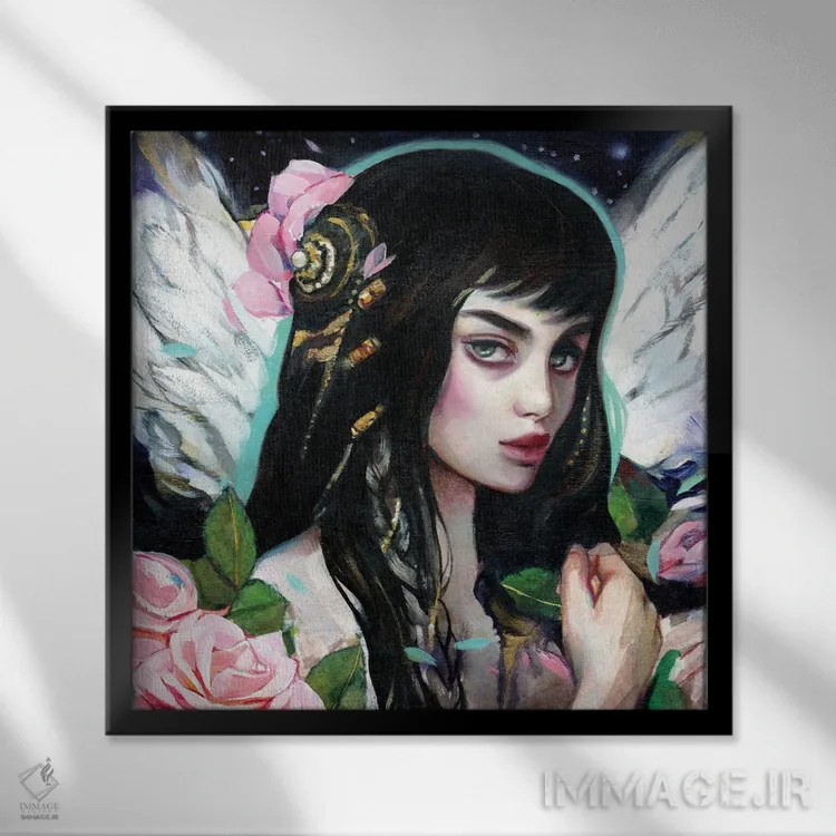 تابلو دکوراتیو مرا نیمه شب ملاقات کن اثر لیوبا برکنر - نمای قابدار مشکی