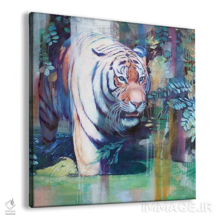 تابلو دکوراتیو ببر سیبری اثر لیوبا برکنر - نمای پرسپکتیو محصول