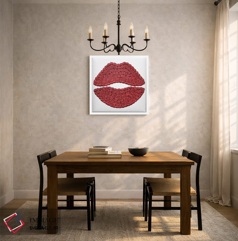 تابلو دکوراتیو بوسه گل رز اثر آلا گرانده - D5W