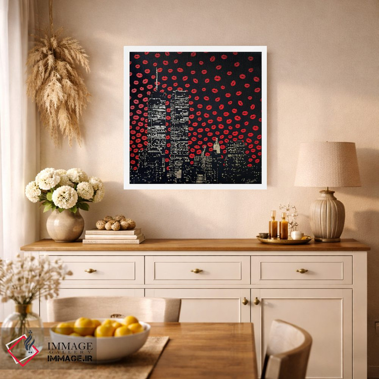 تابلو دکوراتیو بوسه های عاشقانه اثر آلا گرانده - D1W