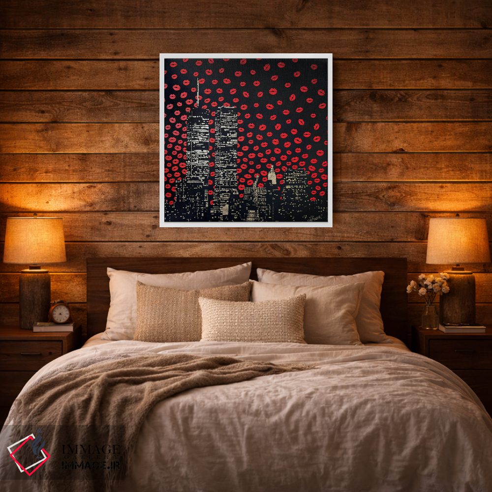 تابلو دکوراتیو بوسه های عاشقانه اثر آلا گرانده - D2W