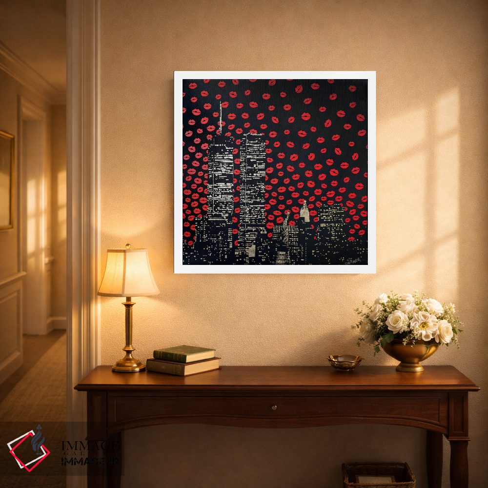 تابلو دکوراتیو بوسه های عاشقانه اثر آلا گرانده - D3W