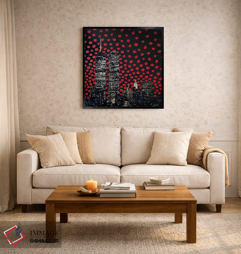 تابلو دکوراتیو بوسه های عاشقانه اثر آلا گرانده - D4B