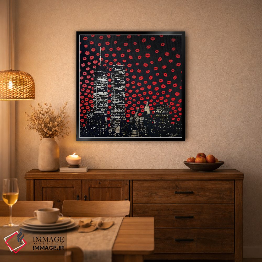 تابلو دکوراتیو بوسه های عاشقانه اثر آلا گرانده - D5B