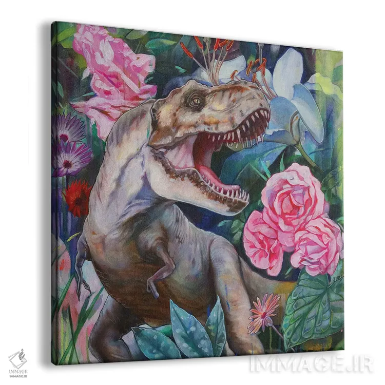 تابلو دکوراتیو تی رکس دوم اثر لیوبا برکنر - نمای پرسپکتیو محصول