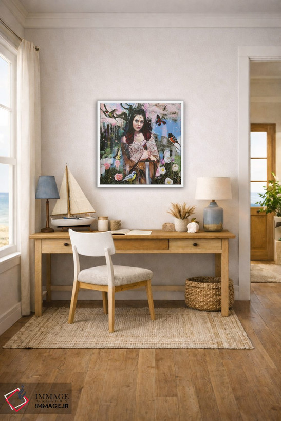 تابلو دکوراتیو در همین دنیا او زندگی اش را تغییر داد اثر لیوبا برکنر - D3W