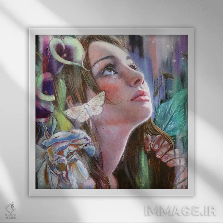 تابلو دکوراتیو رویاها اثر لیوبا برکنر - نمای قابدار سفید