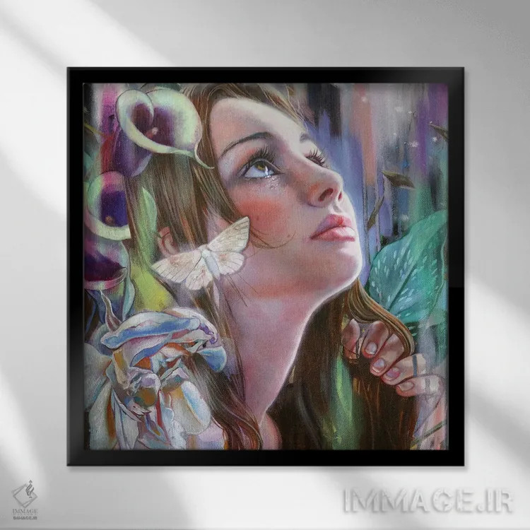 تابلو دکوراتیو رویاها اثر لیوبا برکنر - نمای قابدار مشکی