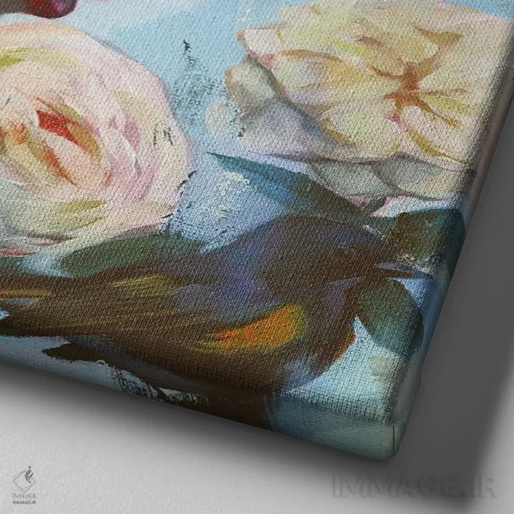 تابلو دکوراتیو قول اثر لیوبا برکنر - نمای نزدیک بافت بوم