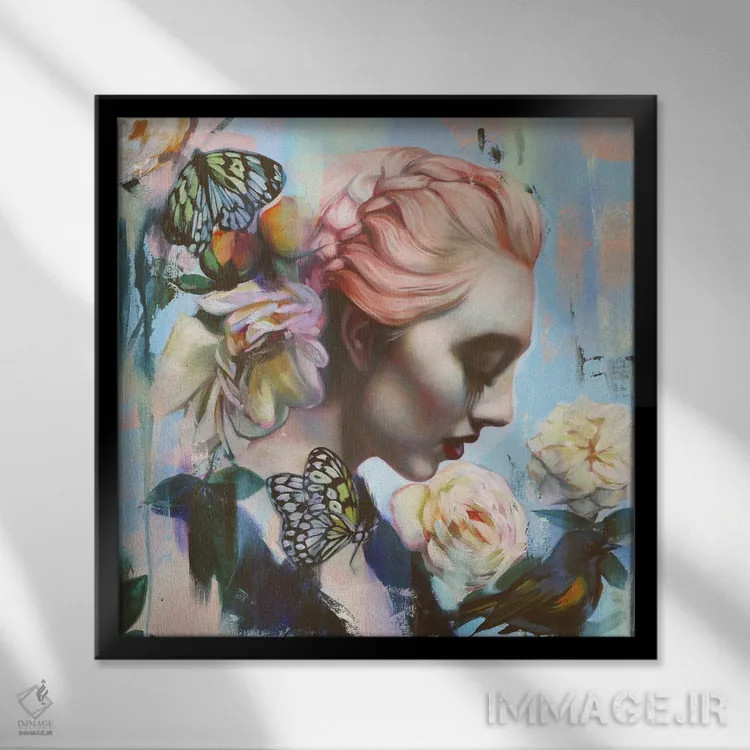 تابلو دکوراتیو قول اثر لیوبا برکنر - نمای قابدار مشکی