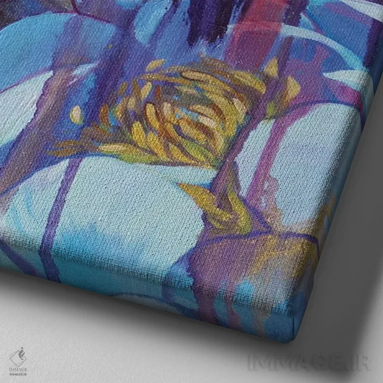 تابلو دکوراتیو پنلوپه اثر لیوبا برکنر - نمای نزدیک بافت بوم