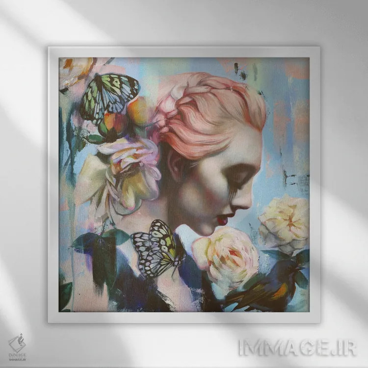 تابلو دکوراتیو قول اثر لیوبا برکنر - نمای قابدار سفید