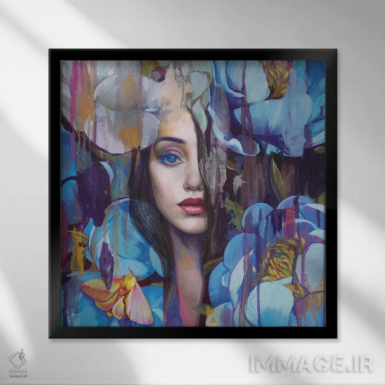 تابلو دکوراتیو پنلوپه اثر لیوبا برکنر - نمای قابدار مشکی