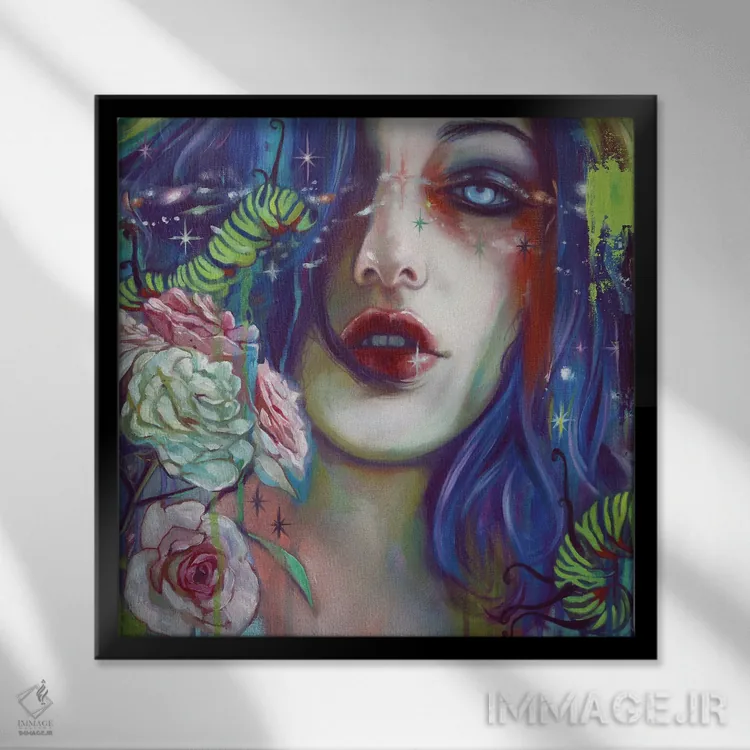 تابلو دکوراتیو اثر "به خودت اعتماد کن" - نمای قابدار مشکی