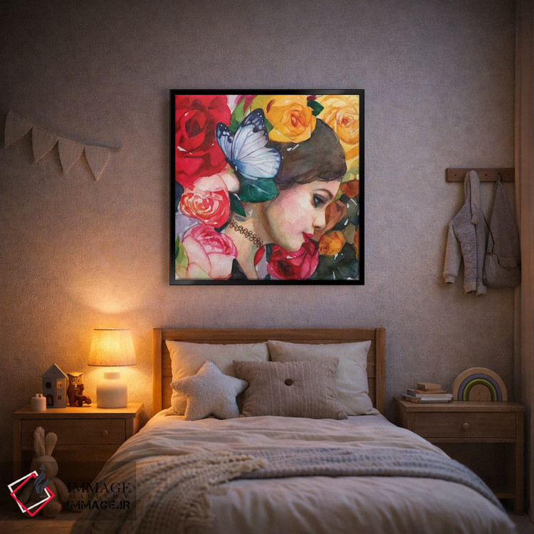 تابلو دکوراتیو در باغ گل رز اثر لیوبا برکنر - D1B