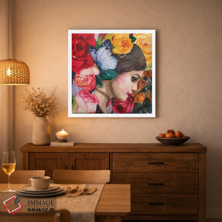 تابلو دکوراتیو در باغ گل رز اثر لیوبا برکنر - D3W