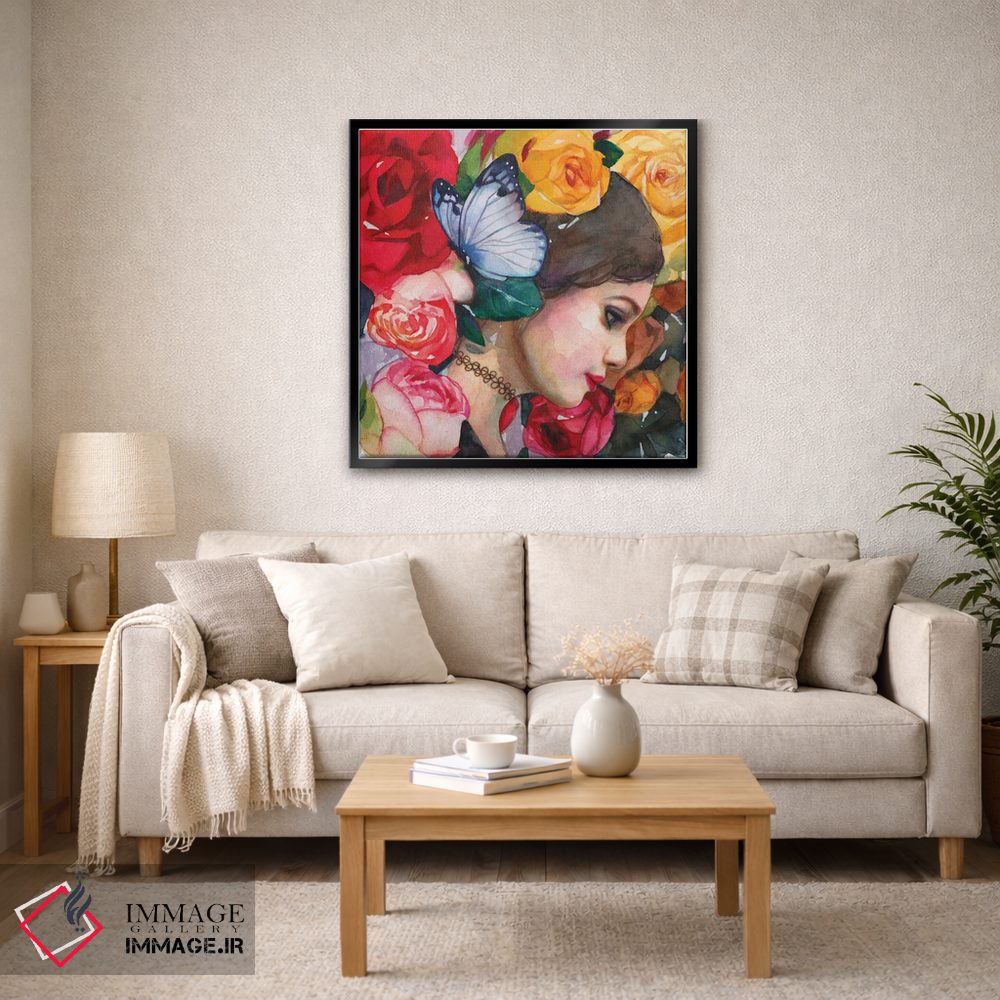 تابلو دکوراتیو در باغ گل رز اثر لیوبا برکنر - D4B