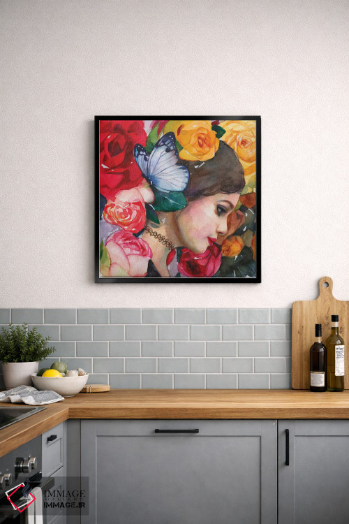 تابلو دکوراتیو در باغ گل رز اثر لیوبا برکنر - D5B