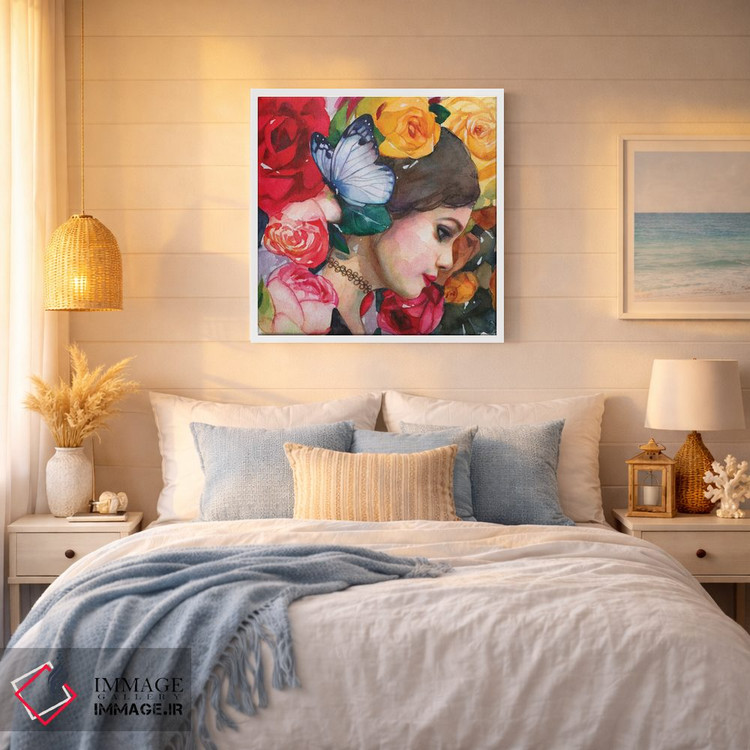 تابلو دکوراتیو در باغ گل رز اثر لیوبا برکنر - D6W