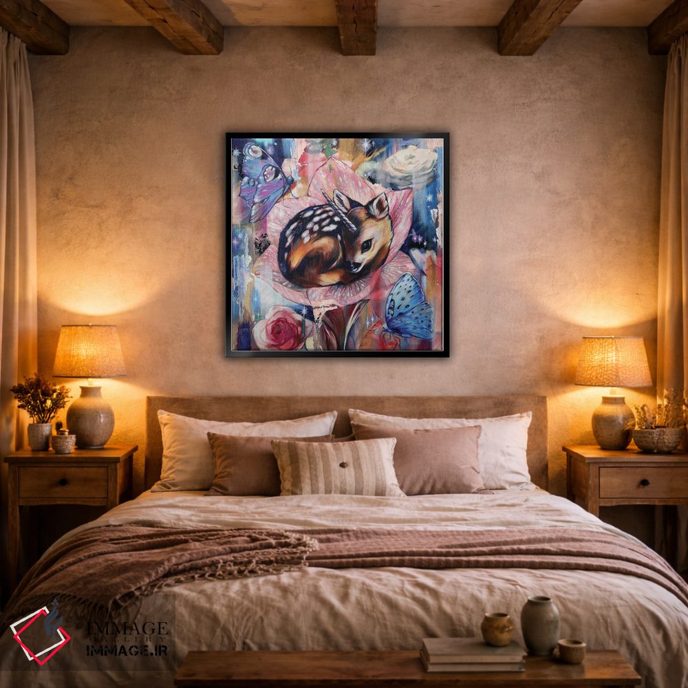 تابلو دکوراتیو گوزن جوان اثر لیوبا برکنر - D2B