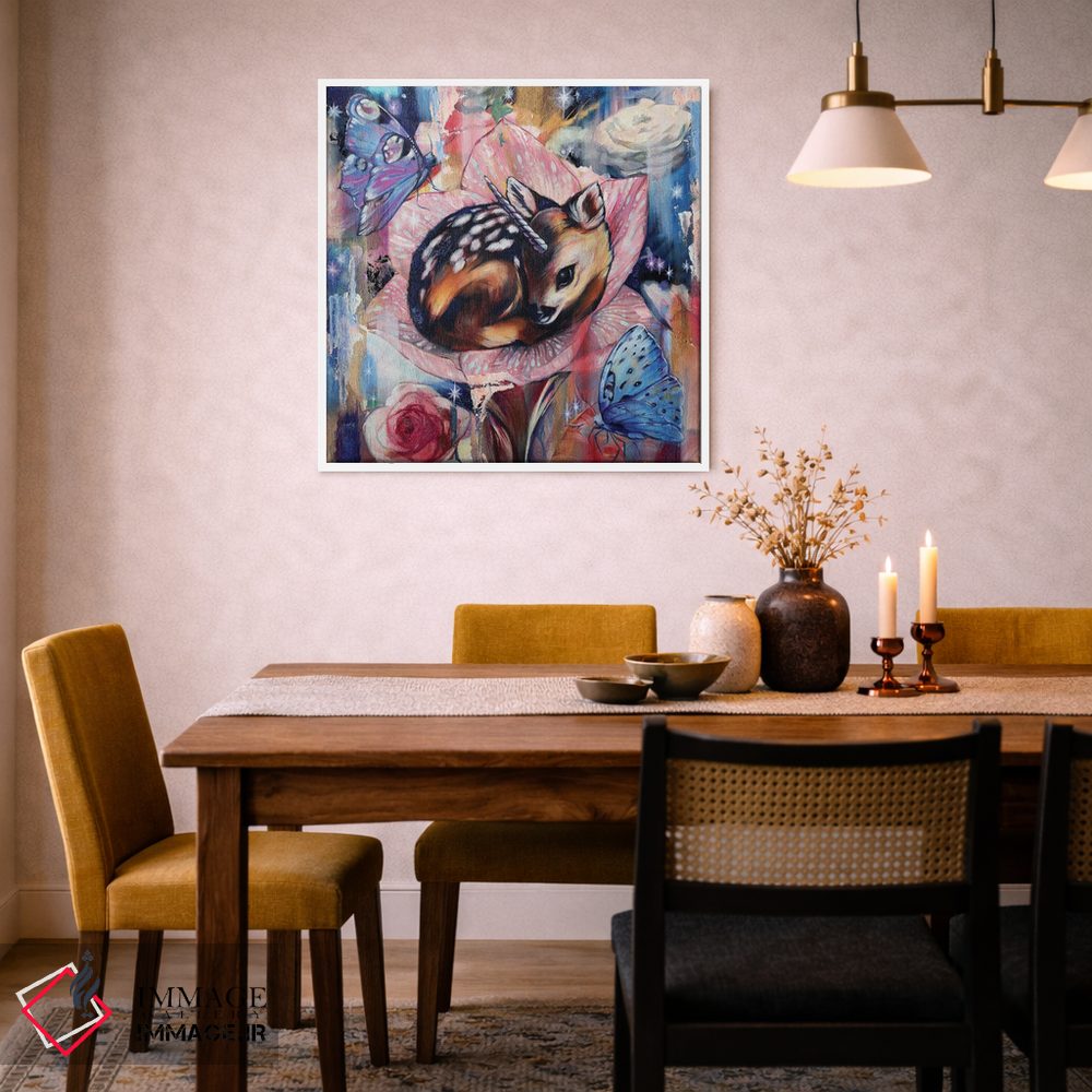 تابلو دکوراتیو گوزن جوان اثر لیوبا برکنر - D4W