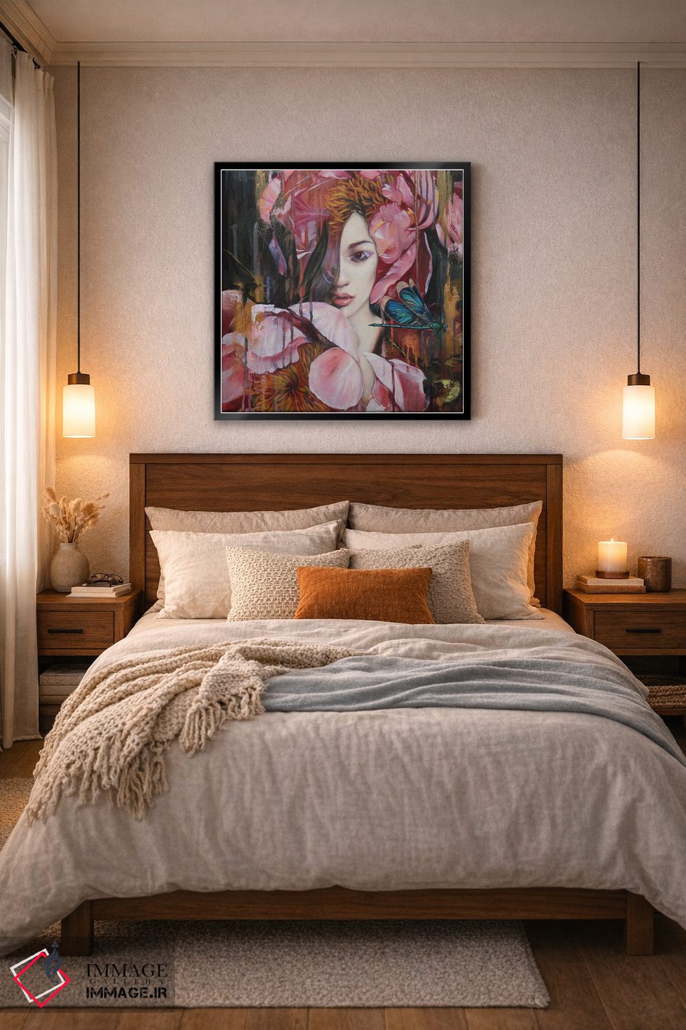 تابلو دکوراتیو برگردان نقاشی روغنی اثر لیوبا برکنر - D6B