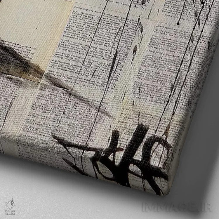 تابلو دکوراتیو ووگ اثر لوی جوور - نمای نزدیک بافت بوم