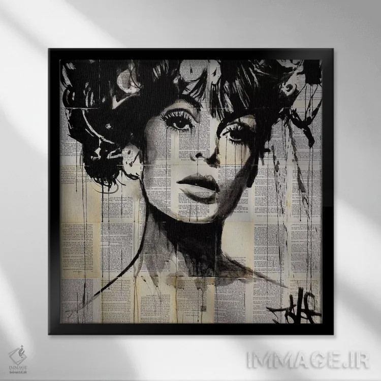 تابلو دکوراتیو ووگ اثر لوی جوور - نمای قابدار مشکی