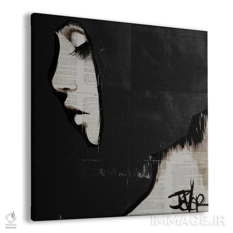 تابلو دکوراتیو ظرافت تاریکی اثر لوی جوور - نمای پرسپکتیو محصول