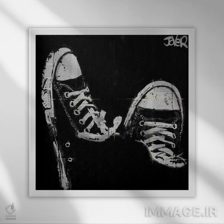 تابلو دکوراتیو در واقع اثر لوی جوور - نمای قابدار سفید