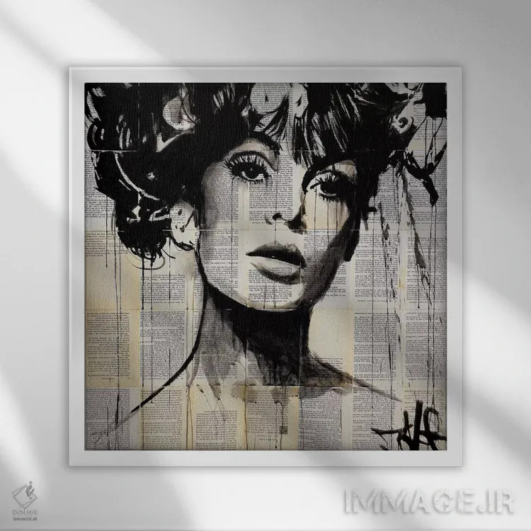 تابلو دکوراتیو ووگ اثر لوی جوور - نمای قابدار سفید