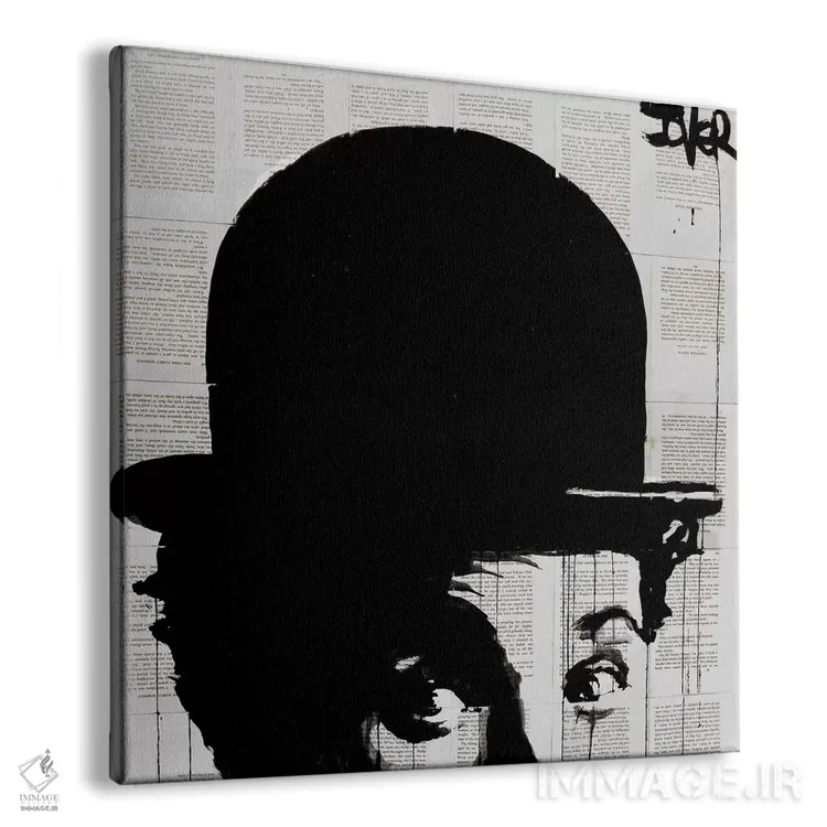 تابلو دکوراتیو کلاه چارلی اثر لوی جوور - نمای پرسپکتیو محصول