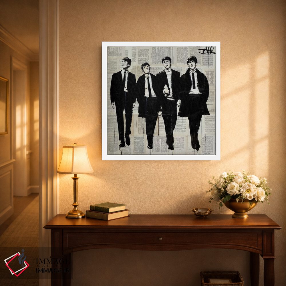 تابلو دکوراتیو ضرب آهنگ پس زمینه اثر لوی جوور - D4W