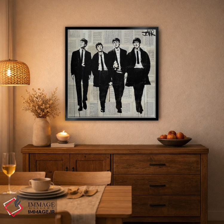 تابلو دکوراتیو ضرب آهنگ پس زمینه اثر لوی جوور - D6B