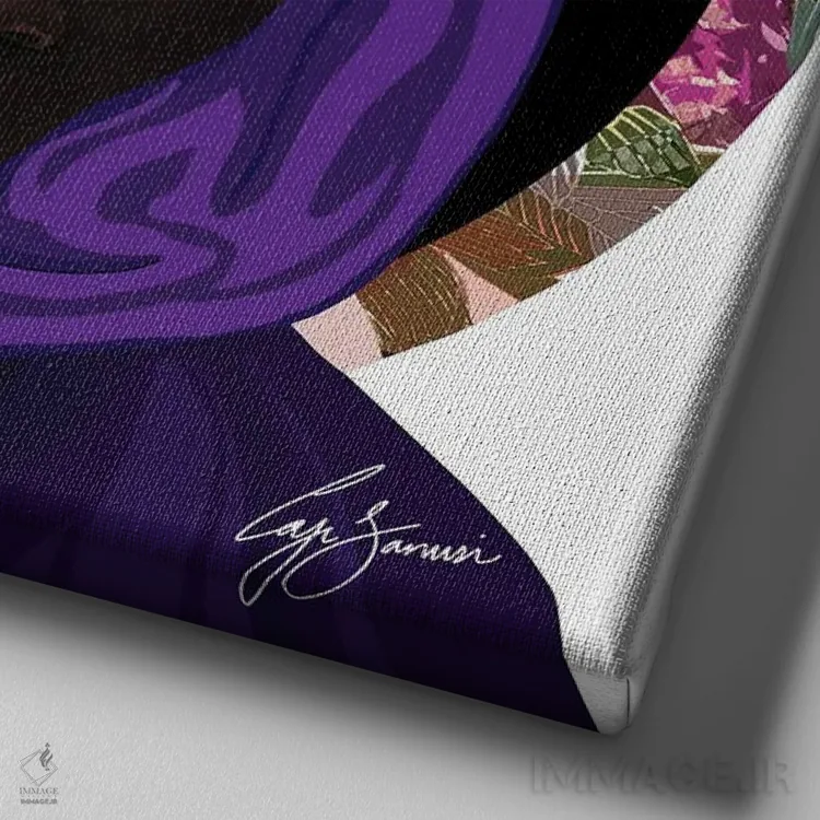 تابلو دکوراتیو دائما و برای همیشه اثر لاژی سنوسی - نمای نزدیک بافت بوم