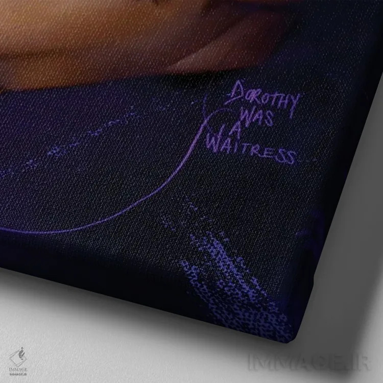 تابلو دکوراتیو شاهزاده اثر لاژی سنوسی - نمای نزدیک بافت بوم