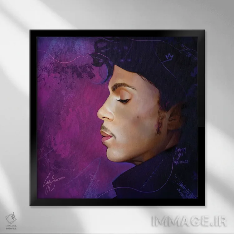 تابلو دکوراتیو شاهزاده اثر لاژی سنوسی - نمای قابدار مشکی