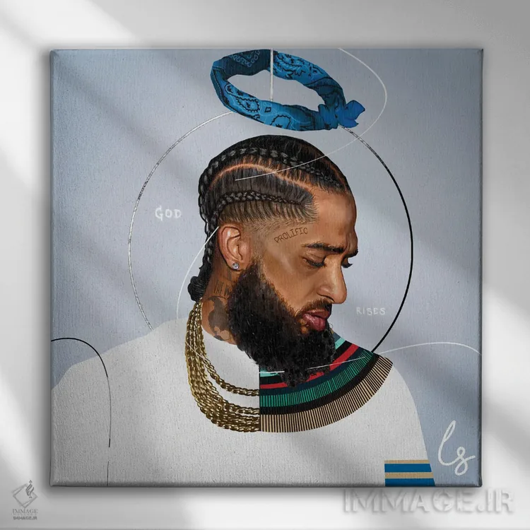 تابلو دکوراتیو خداوند برمی خیزد اثر لاژی سنوسی - نمای روبهرو روی دیوار