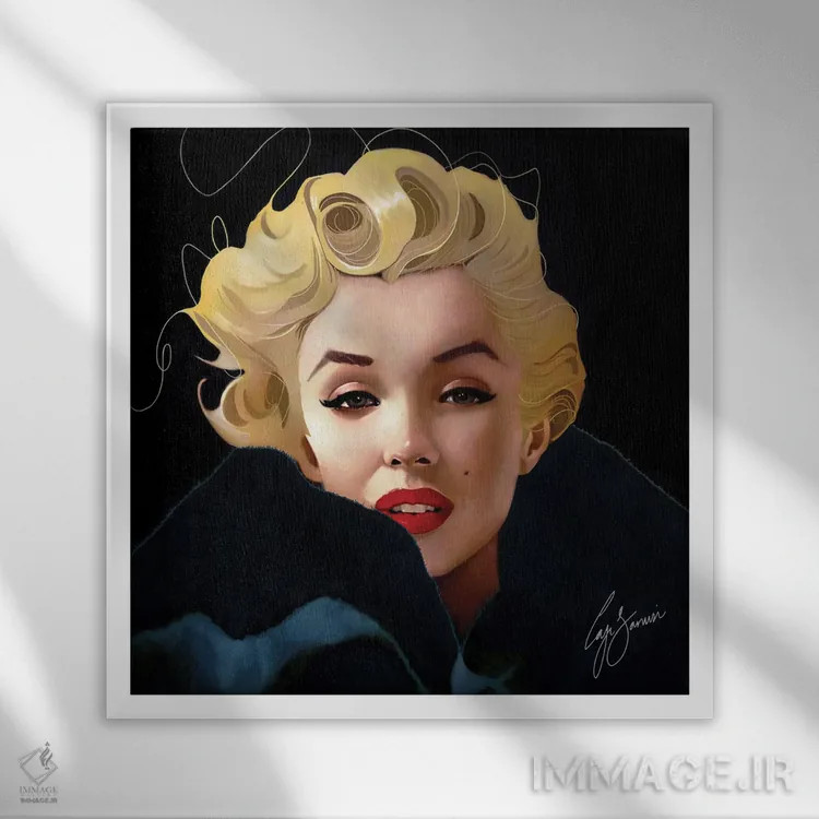 تابلو دکوراتیو مونرو اثر لاژی سنوسی - نمای قابدار سفید