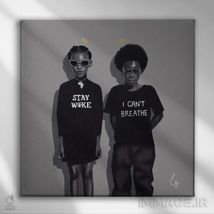 تابلو دکوراتیو ما یکدیگر را داریم اثر لاژی سنوسی - نمای روبهرو روی دیوار