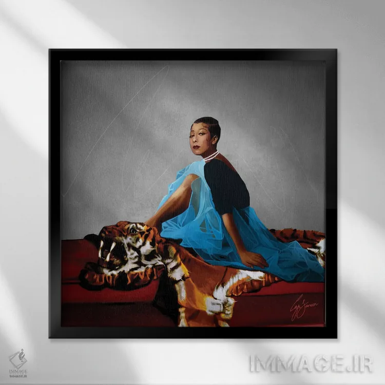 تابلو دکوراتیو آنچه واقعا دوست داریم اثر لاژی سنوسی - نمای قابدار مشکی