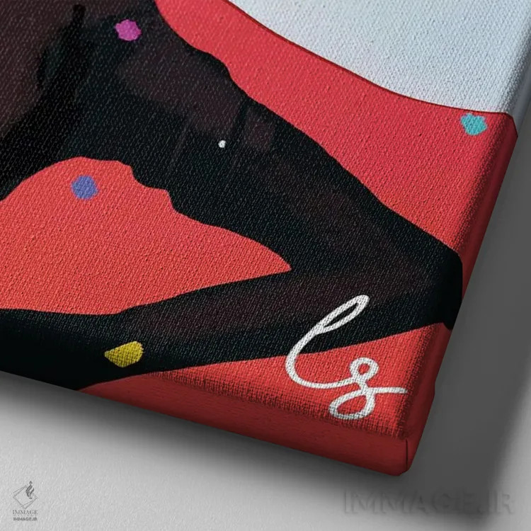 تابلو دکوراتیو فرزندان ما ابرقهرمان اند اثر لاژی سنوسی - نمای نزدیک بافت بوم