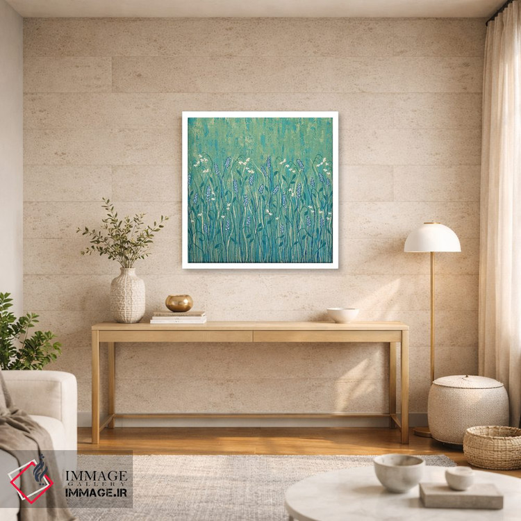 تابلو مدرن گل های وحشی فراوان اثر لیزا فرانسیس جاد - D2W
